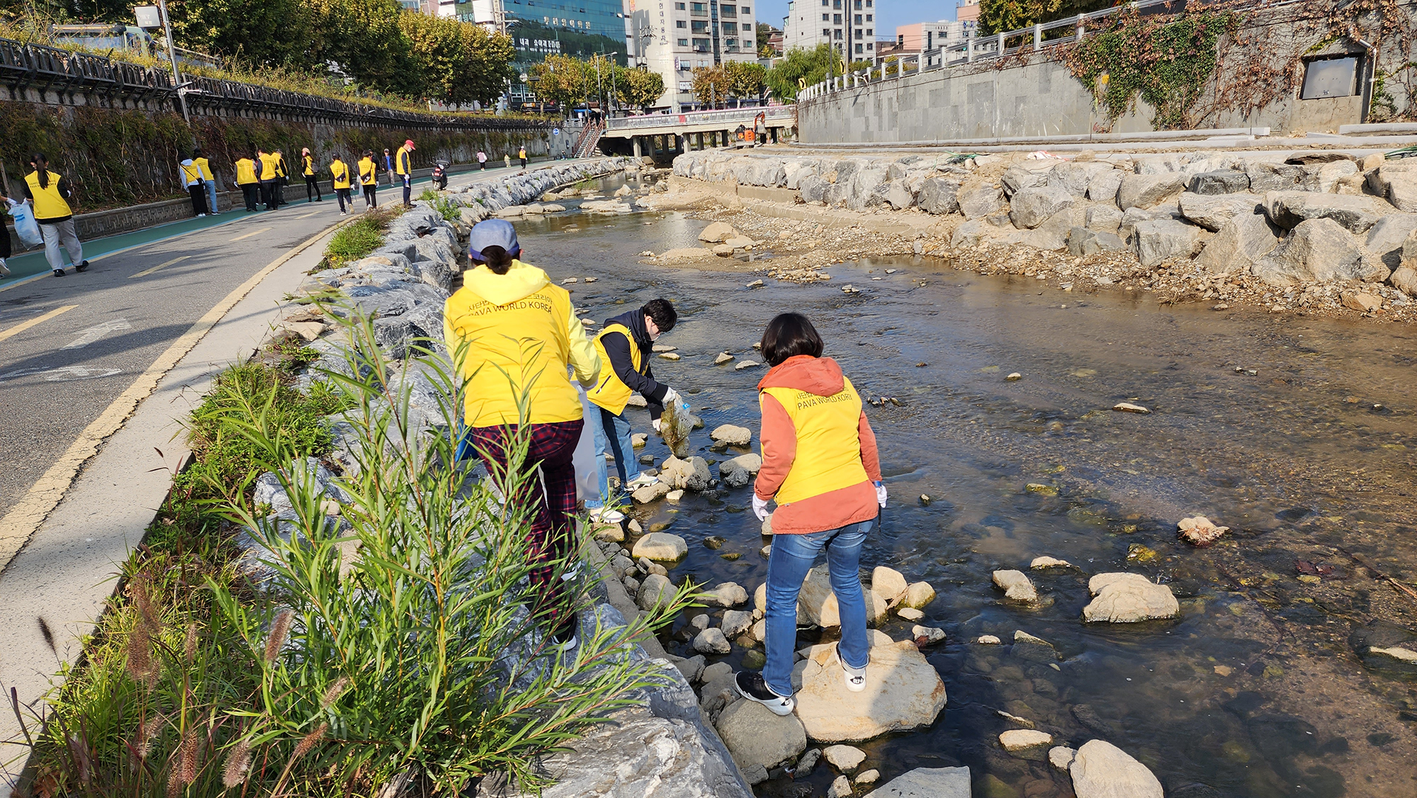 씨유리버 캠페인 현장 